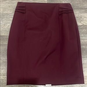 Express Maroon Pencil Skirt